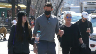 Herec Hugh Jackman s rodinou