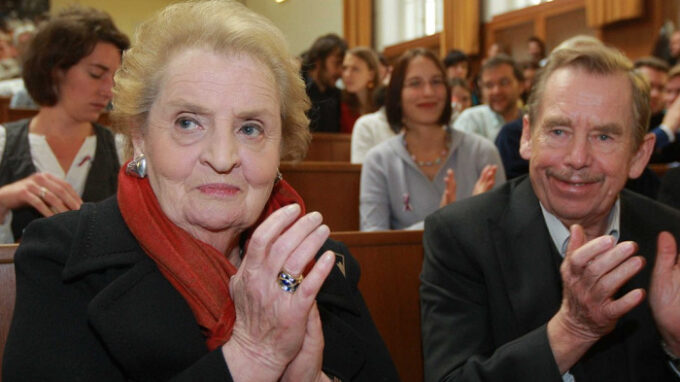 Madeleine Albrightová a Václav Havel