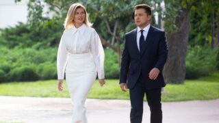 Volodymyr Zelenskyj s manželkou Olenou