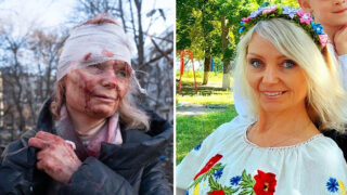 Na dům v Charkově, kde Olena žila, dopadla ruská raketa