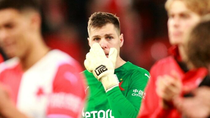 Aleš Mandous, brankář Slavie Praha.