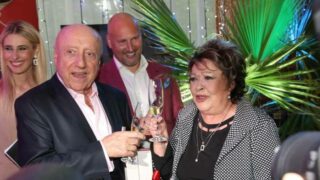 Felix Slováček na oslavě narozenin