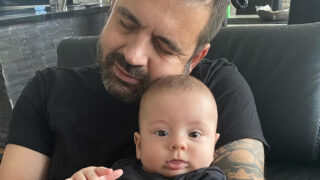 Radek Kašpárek se synem