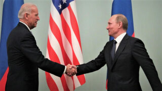 Joe Biden a Vladimir Putin