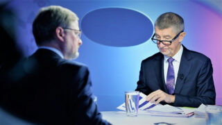 Petr Fiala (vlevo) a Andrej Babiš