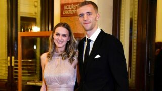 Tomáš Souček s manželkou Natálií.