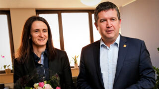 Martina Sáblíková a Jan Hamáček