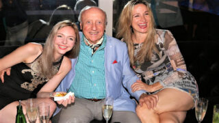 Felix Slováček s dámským doprovodem