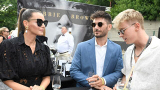 Iva Kubelková a Adam Mišík (vpravo)