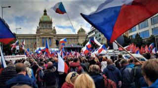 Demonstrace na Václavském náměstí