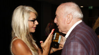 Felix Slováček a blondýna