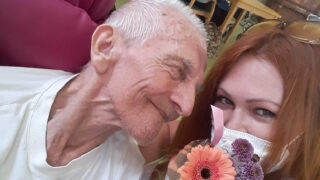 Jaroslav Čejka a redaktorka Veronika Kuželková