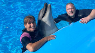 Maria Chylíková a redaktor Rudolf Šindelář