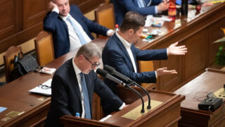 Andrej Babiš a Tomio Okamura