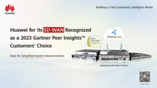 Společnost Huawei získává počtvrté ocenění Gartner® Peer Insights™ Customers' Choice za své řešení SD-WAN sítě