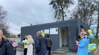 Modulární zdravotnická stanice na Ukrajině