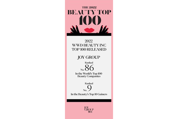 Společnost JOY GROUP slaví svůj debut v žebříčku WWD Beauty Inc Top 100