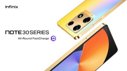 Řada smartphonů Infinix NOTE 30 nastavuje nový standard pro cenově dostupné chytré telefony díky průlomovému systému rychlonabíjení All-Round FastCharge