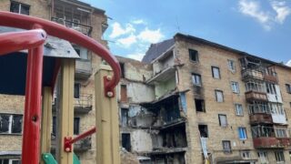 Ilustrační snímek - ukrajinské město Hostomel