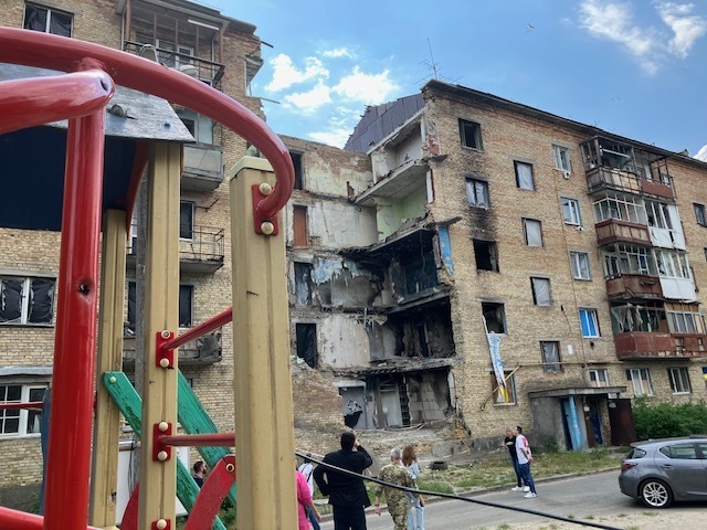 Ilustrační snímek - ukrajinské město Hostomel