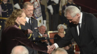 Soňa Červená a Miloš Zeman