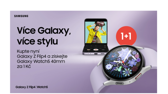 Rozšiřte své možnosti s hodinkami Galaxy Watch5. Teď za korunu k nákupu skládacího telefonu