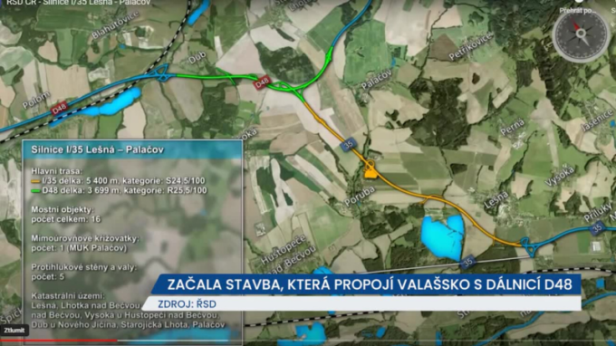 Začala stavba Palačovské spojky, silnice v budoucnu propojí Valašsko s dálnicí D48