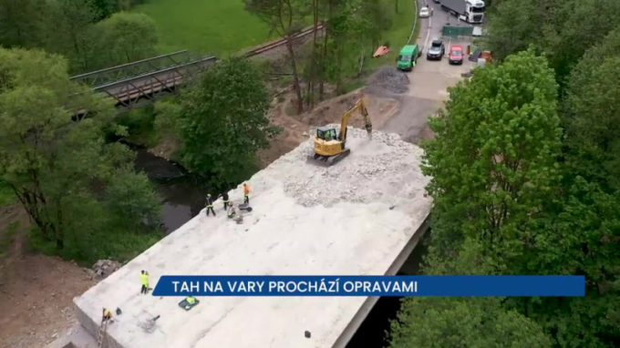 Vytížený tah z Plzně na Karlovy Vary prochází opravami