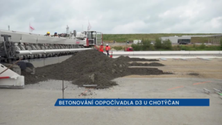 Odpočívadlo na D3 u Chotýčan bude hotové v září, práce jsou v plném proudu