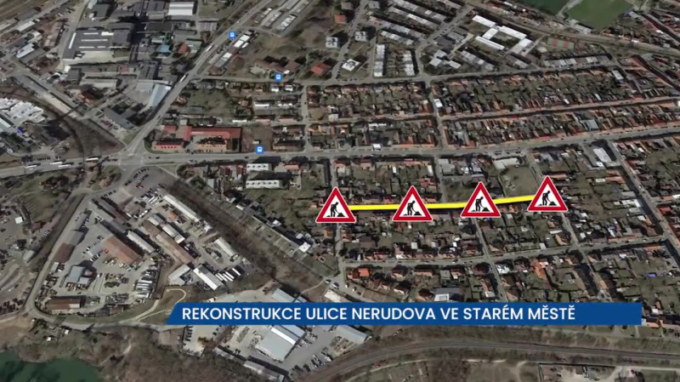 Ulice Nerudova na Starém Městě bude minimálně do konce prázdnin neprůjezdná