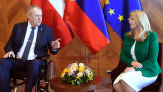 Miloš Zeman a Zuzana Čaputová