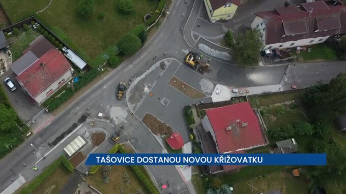 Tašovice v létě dostanou novou křižovatku, která vyřeší tamní komplikovanou situaci
