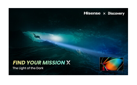 Partnerství společnosti Hisense se společností Discovery zdůrazňuje lidskou touhu objevovat a poznávat nové věci a vybízí k „objevení své mise X