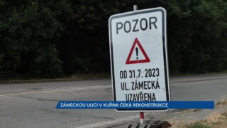 Zámecká ulice v Kuřimi se bude týden rekonstruovat, doprava svedena do jednoho jízdního pruhu