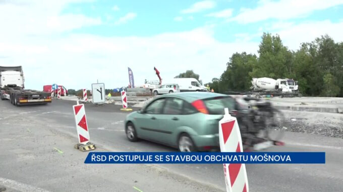 ŘSD postupuje se stavbou obchvatu Mošnova, na místě dejte pozor na dopravní komplikace