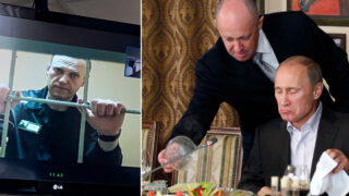 Alexej Navalnyj / Jevgenij Prigožin a Vladimir Putin