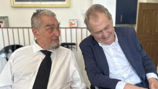 Karel Schwarzenberg a Miloš Zeman