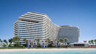 Na ostrově Al Marjan se na pobřeží otevírá druhá nabídka ubytovacích služeb společnosti Marriott International: hotel W Al Marjan Island