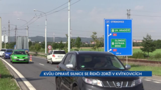 Kvůli opravě silnice se řidiči zdrží v Kvítkovicích, práce potrvají do konce září
