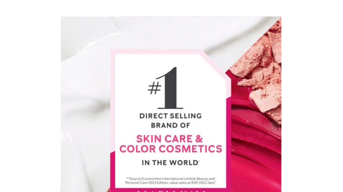 Hodně silná: společnost Mary Kay Inc. korunována jako vedoucí značka přímého prodeje produktů péče o pleť a dekorativní kosmetiky na světě
