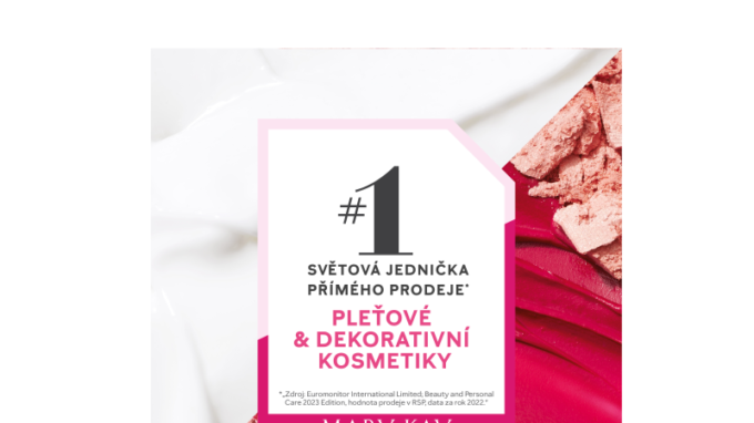 Mary Kay vyhlášena jako světová jednička přímého prodeje pleťové a dekorativní kosmetiky