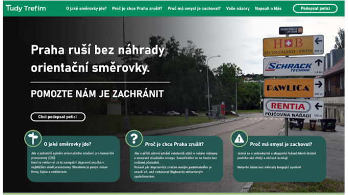 Živě: Zruší město Praha bez náhrady orientační směrové značení do institucí a firem?