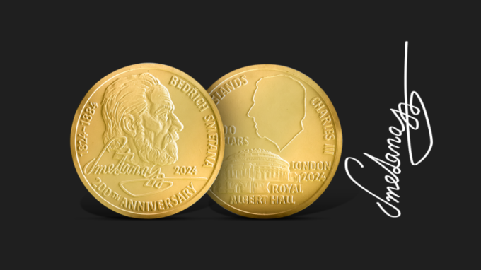 Investiční mince Bedřich Smetana pomáhá české kultuře