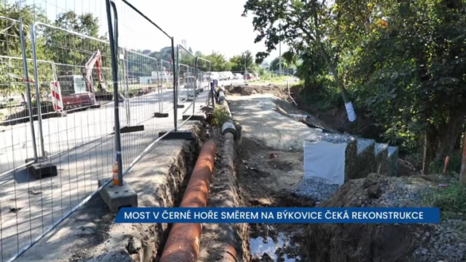 Most v Černé Hoře čeká rekonstrukce, řidičům bude průjezd zakázán