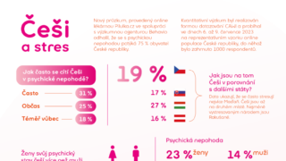 75 % Čechů zažívá stres a psychickou nepohodu. Alarmující trend se týká hlavně mladých dospělých do věku 24 let.
