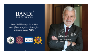 Majitel módní značky Pánské obleky BANDI děkuje policistům, strážníkům, členům vězeňské služby a vojákům