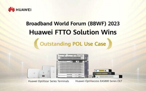 Řešení FTTO společnosti Huawei získalo na veletrhu BBWF 2023 ocenění za vynikající příklad použití v oblasti POL
