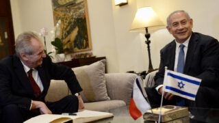 Miloš Zeman a Benjamin Netanjahu