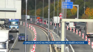 Oprava mostů na průtahu Libercem je téměř hotová, uzavírka je pryč a řidičům se ulevilo