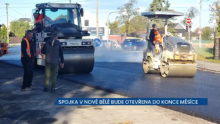 Spojka v Nové Bělé bude otevřena do konce listopadu, komplikace pro řidiče tak skončí